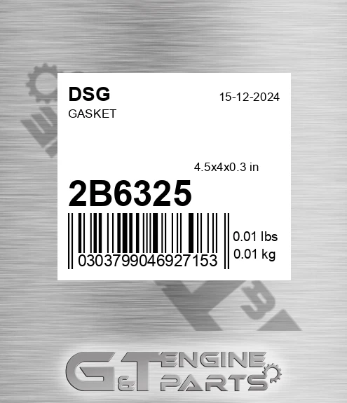 2B6325 DSG Gasket