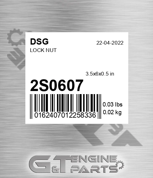 2S0607 Lock Nut