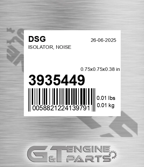 3935449 DSG Isolator, Noise