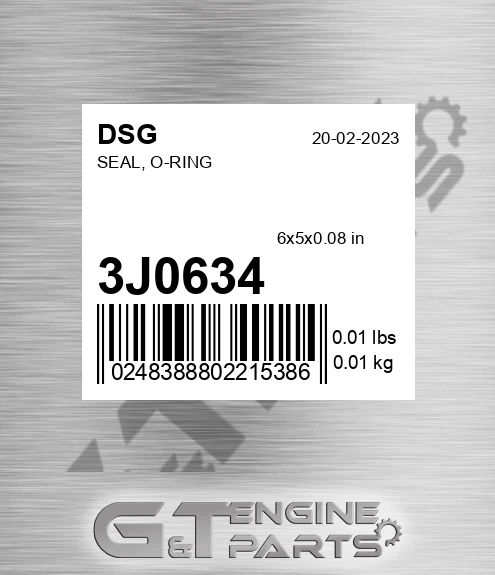 3J0634 Seal, O-ring