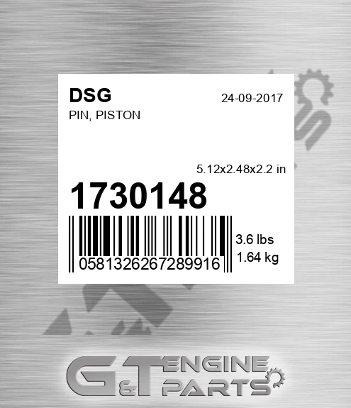 1730148 Pin, Piston