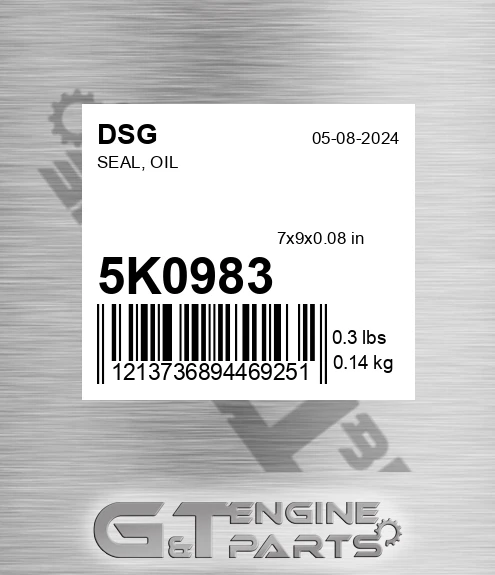 5K0983 Seal, Oil