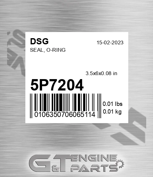 5P7204 DSG Seal, O-ring