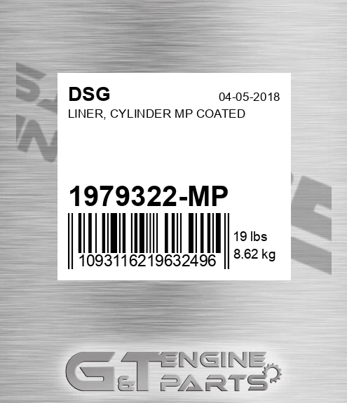 1979322-MP Liner, Cylinder Mp Coated