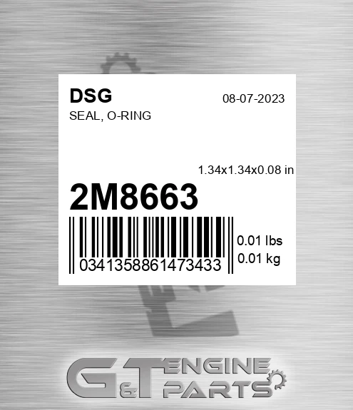 2M8663 Seal, O-ring