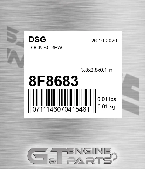 8F8683 Lock Screw