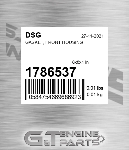 1786537 Gasket, Front Housing