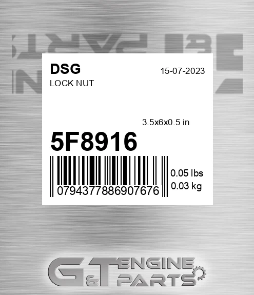 5F8916 Lock Nut