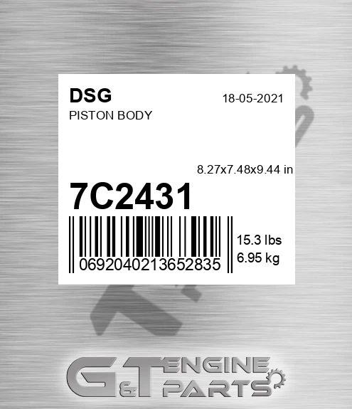 7C2431 DSG Piston Body