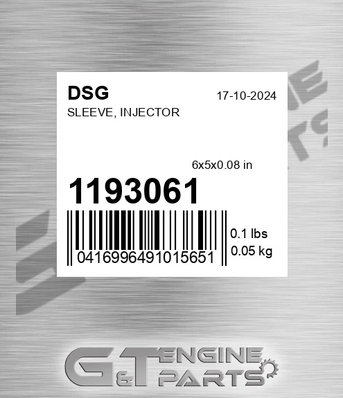1193061 DSG Sleeve, Injector