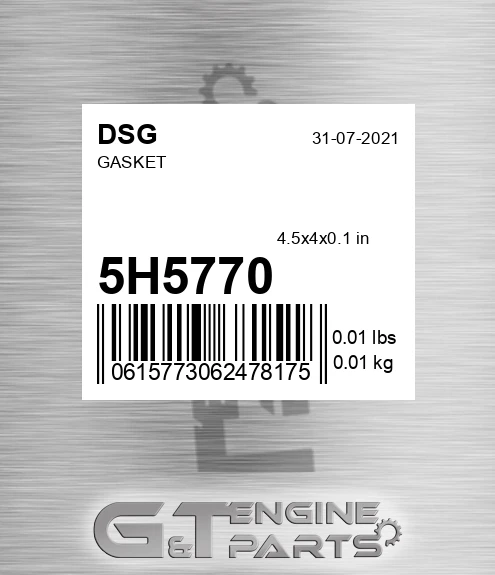 5H5770 Gasket