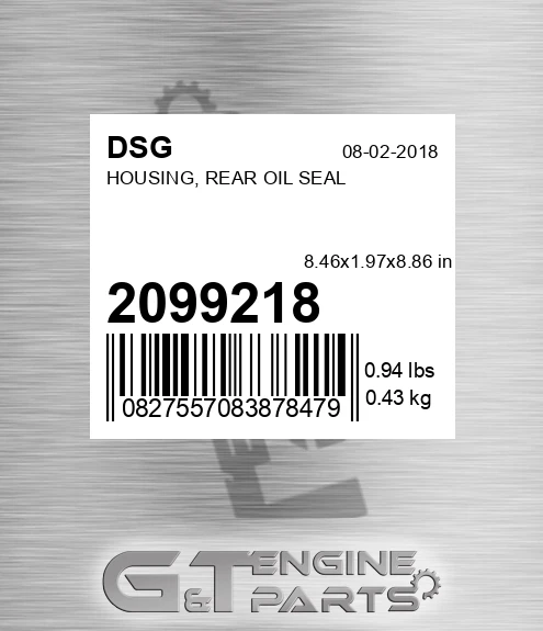 2099218 Housing, Rear Oil Seal