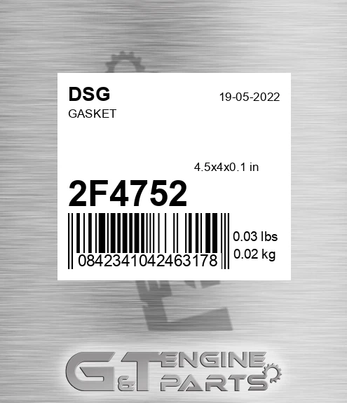 2F4752 DSG Gasket