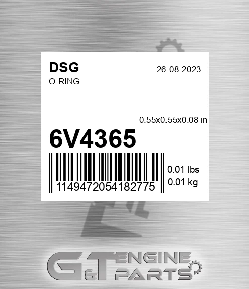 6V4365 DSG O-ring