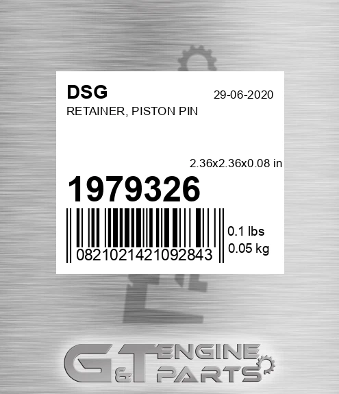 1979326 Retainer, Piston Pin