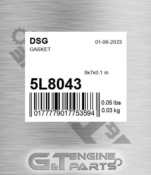 5L8043 Gasket for DSG