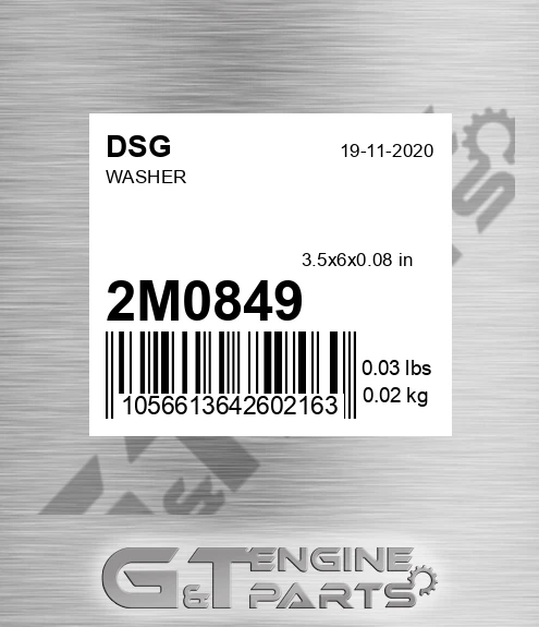 2M0849 Washer