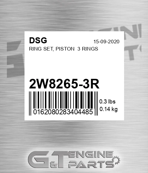 2W8265-3R Ring Set, Piston 3 Rings