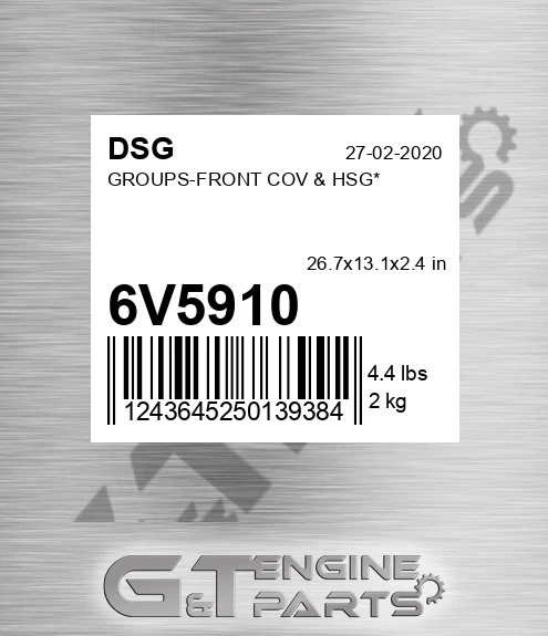 6V5910 DSG Groups-front Cov & Hsg*