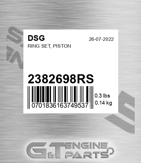 2382698RS Ring Set, Piston