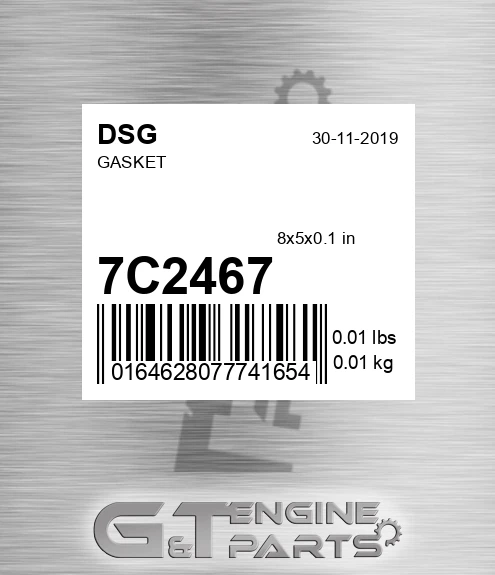 7C2467 DSG Gasket