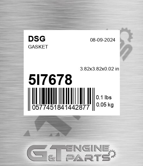 5I7678 Gasket