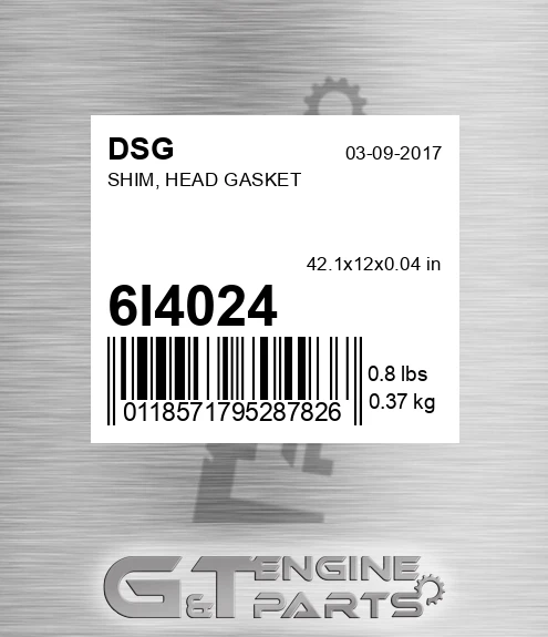 6I4024 Shim, Head Gasket