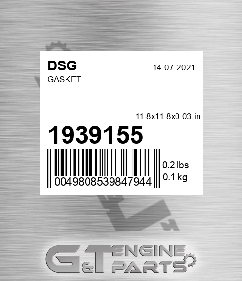 1939155 DSG Gasket