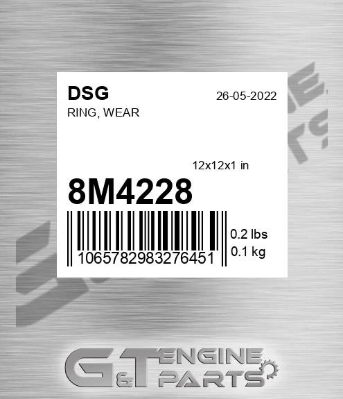 8M4228 DSG Ring, Wear
