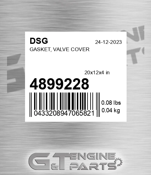 4899228 Gasket, Valve Cover
