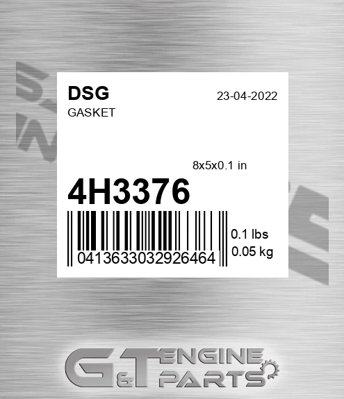 4H3376 DSG Gasket
