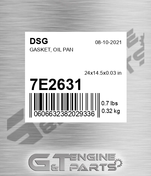 7E2631 Gasket, Oil Pan