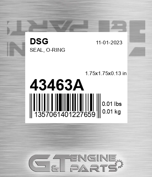43463A Seal, O-ring
