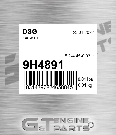 9H4891 DSG Gasket