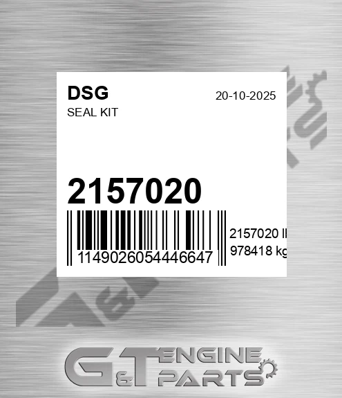 2157020 DSG Seal Kit