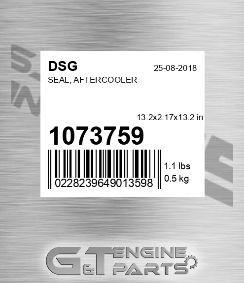 1073759 DSG Seal, Aftercooler