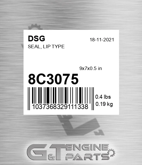 8C3075 Seal, Lip Type