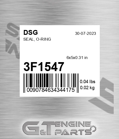 3F1547 Seal, O-ring