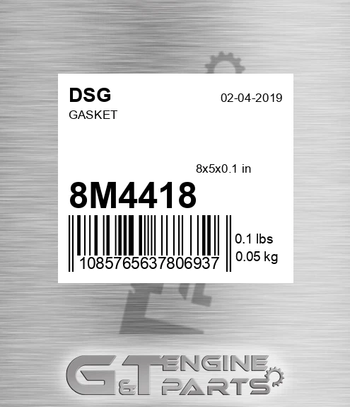8M4418 DSG Gasket