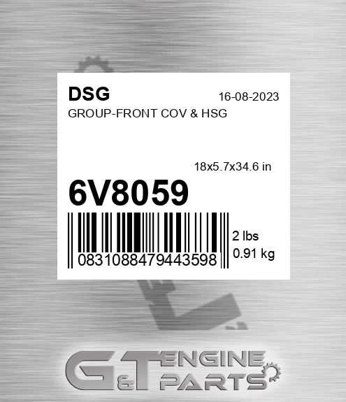 6V8059 Group-front Cov & Hsg