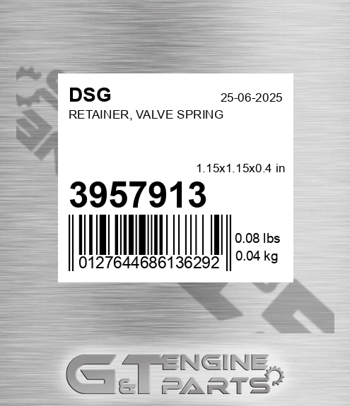 3957913 Retainer, Valve Spring