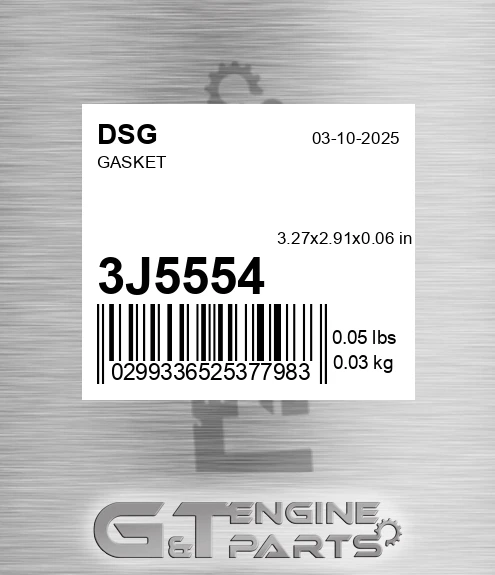 3J5554 DSG Gasket