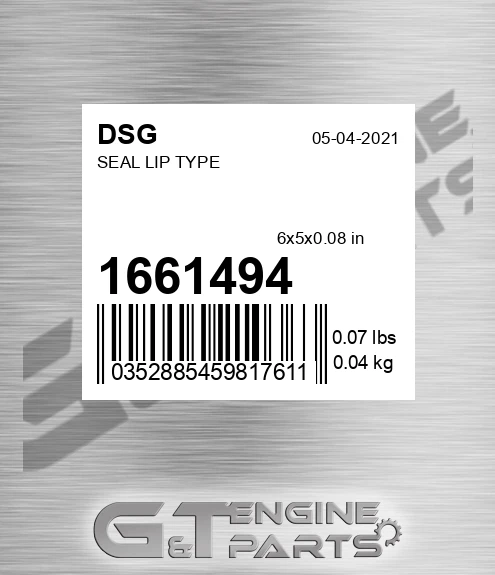 1661494 Seal Lip Type