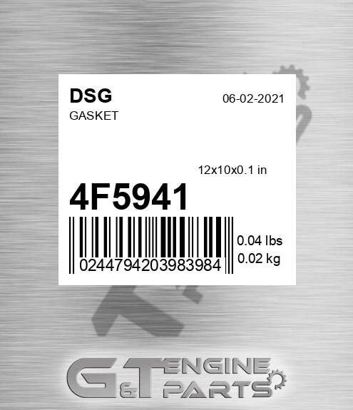 4F5941 Gasket
