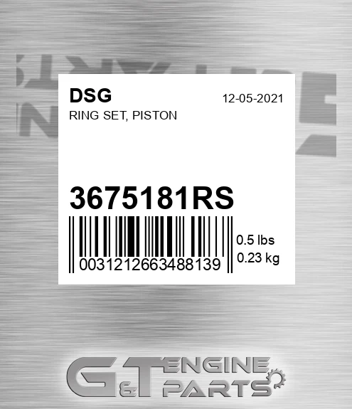 3675181RS Ring Set, Piston