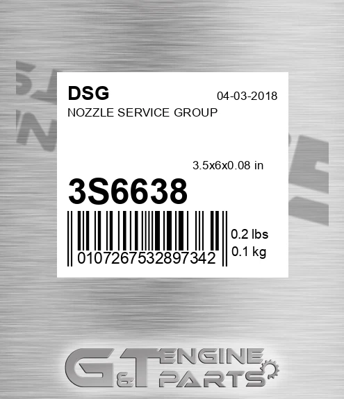 3S6638 Nozzle Service Group