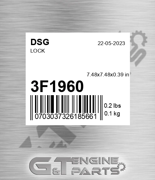 3F1960 Lock