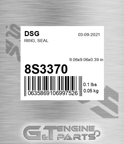 8S3370 Ring, Seal