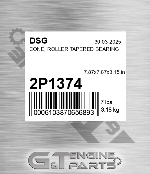 2P1374 Cone, Roller Tapered Bearing