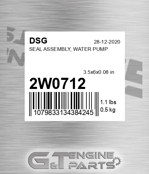 2W0712 Seal Assembly, Water Pump